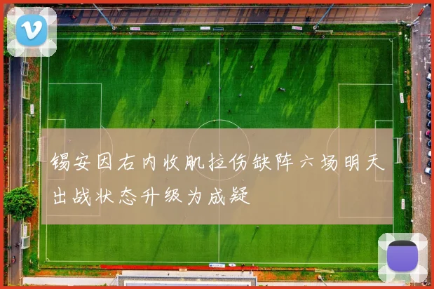 锡安因右内收肌拉伤缺阵六场明天出战状态升级为成疑